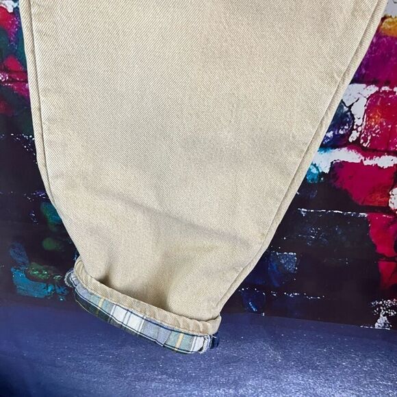 Vintage L.L. Bean Flannel Lined  Jeans Mens Size 42X32 Union Made - Picture 3 of 8